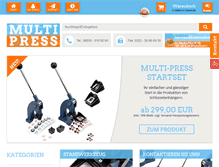 Tablet Screenshot of multi-press.com